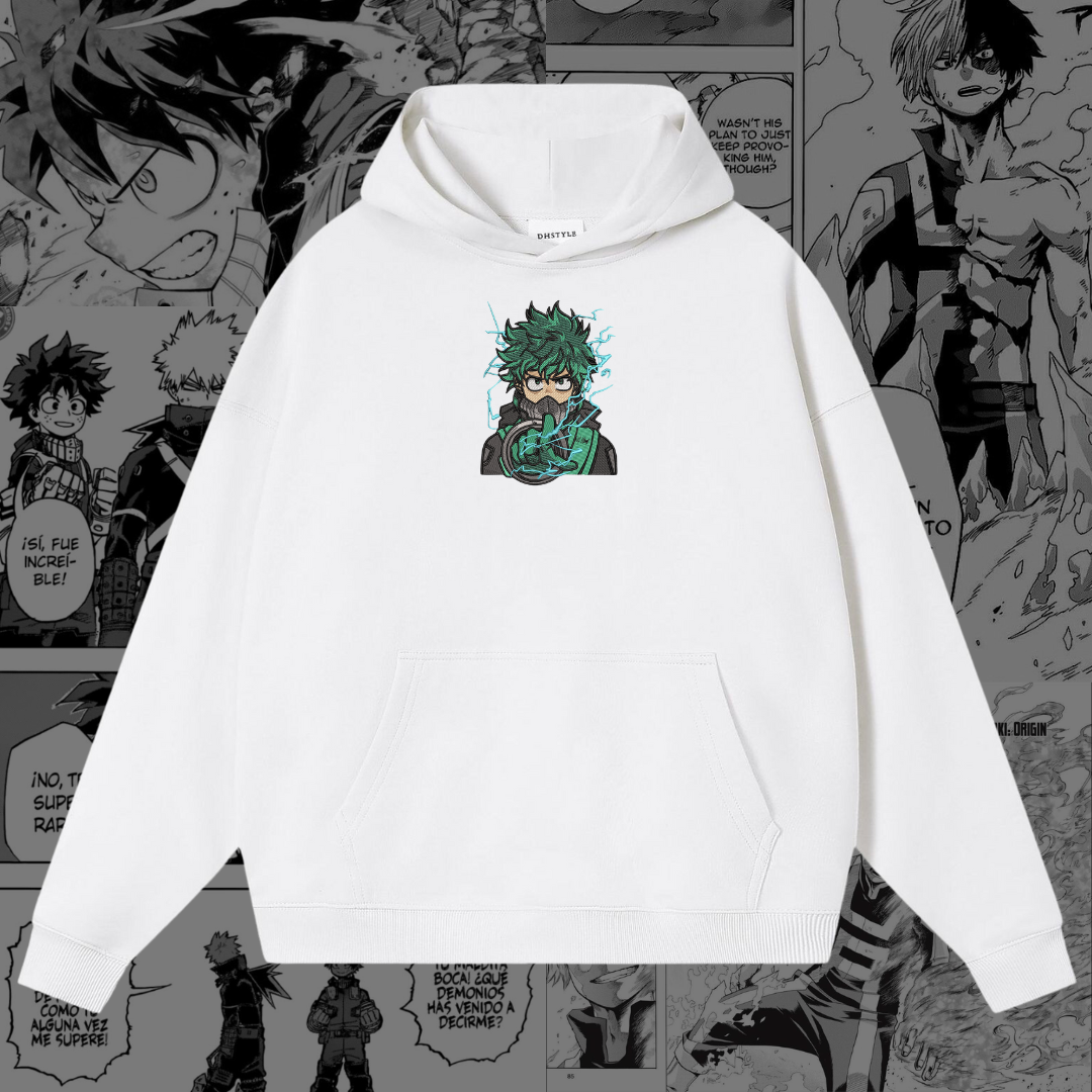 Midoriya Embroidered Hoodie | My Hero Academia Inspired