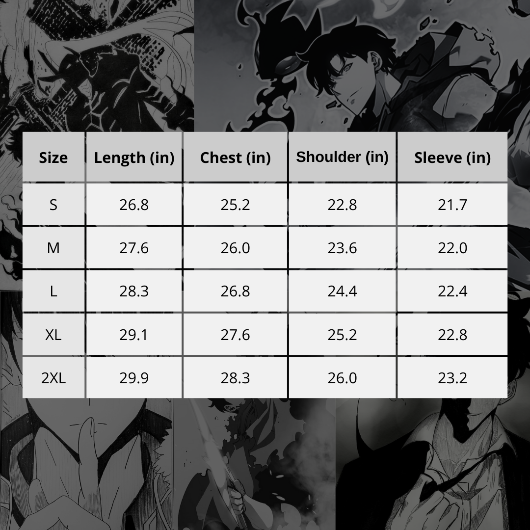 Sung Jinwoo Embroidered Hoodie | Solo Leveling Inspired