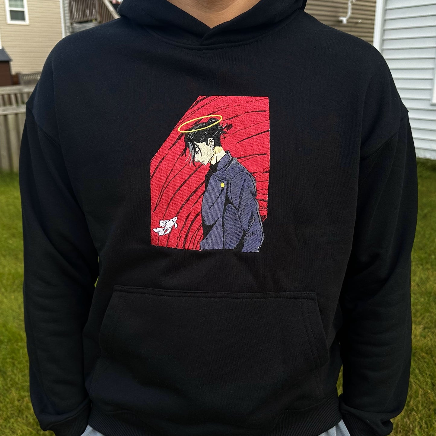 Geto Suguru Matching Hoodie with Embroidery