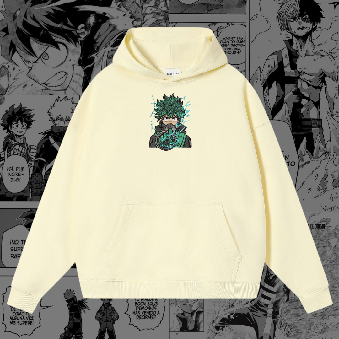 Midoriya Embroidered Hoodie | My Hero Academia Inspired
