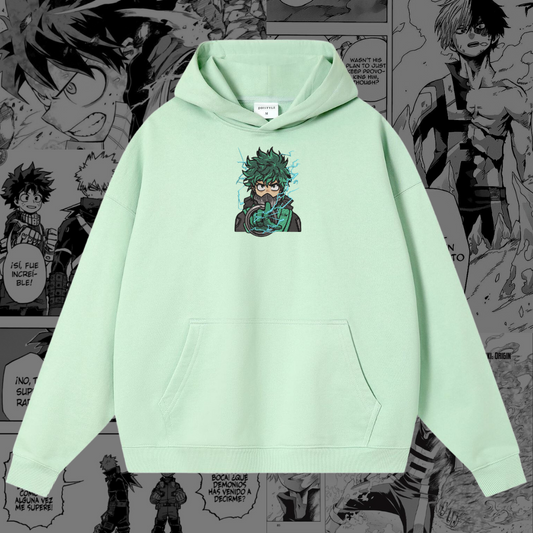 Midoriya Embroidered Hoodie | My Hero Academia Inspired