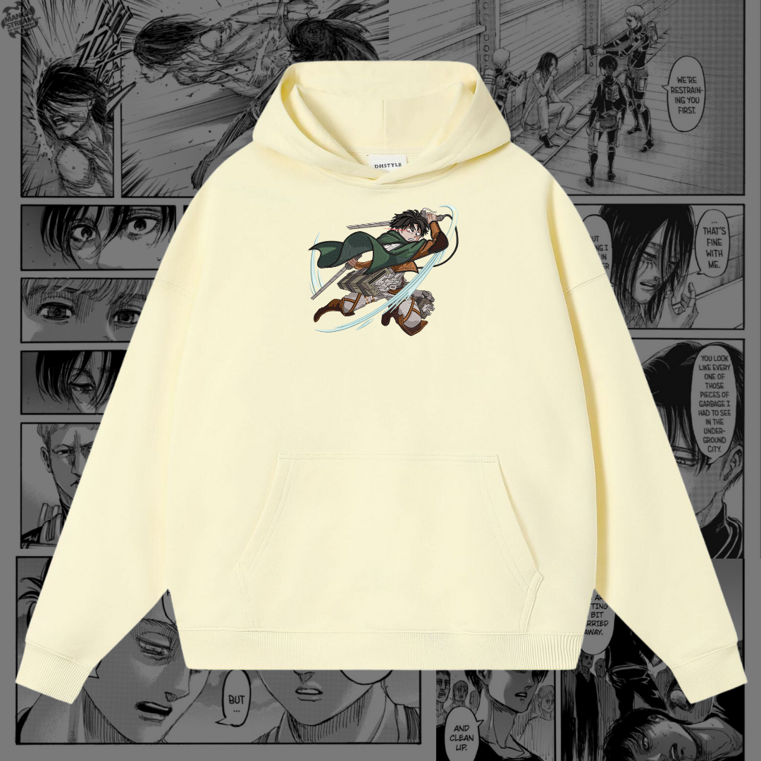 Levi Ackerman Embroidered Hoodie | Attack on Titan