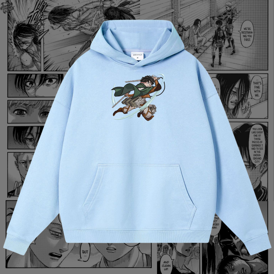 Levi Ackerman Embroidered Hoodie | Attack on Titan