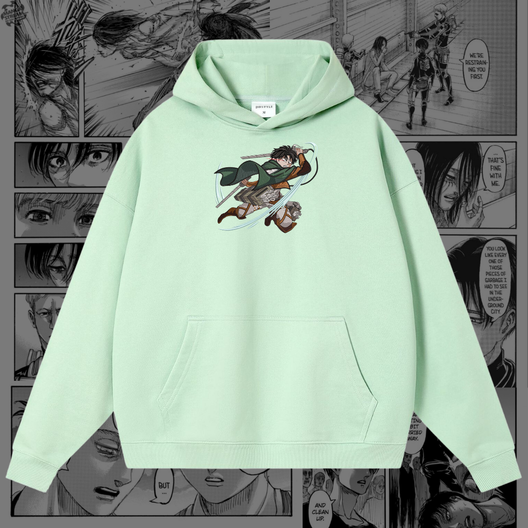 Levi Ackerman Embroidered Hoodie | Attack on Titan