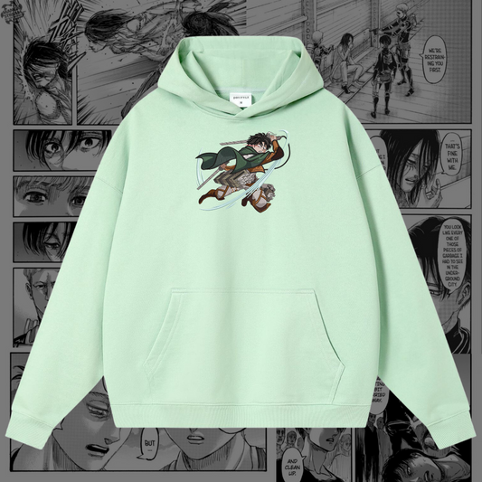 Levi Ackerman Embroidered Hoodie | Attack on Titan