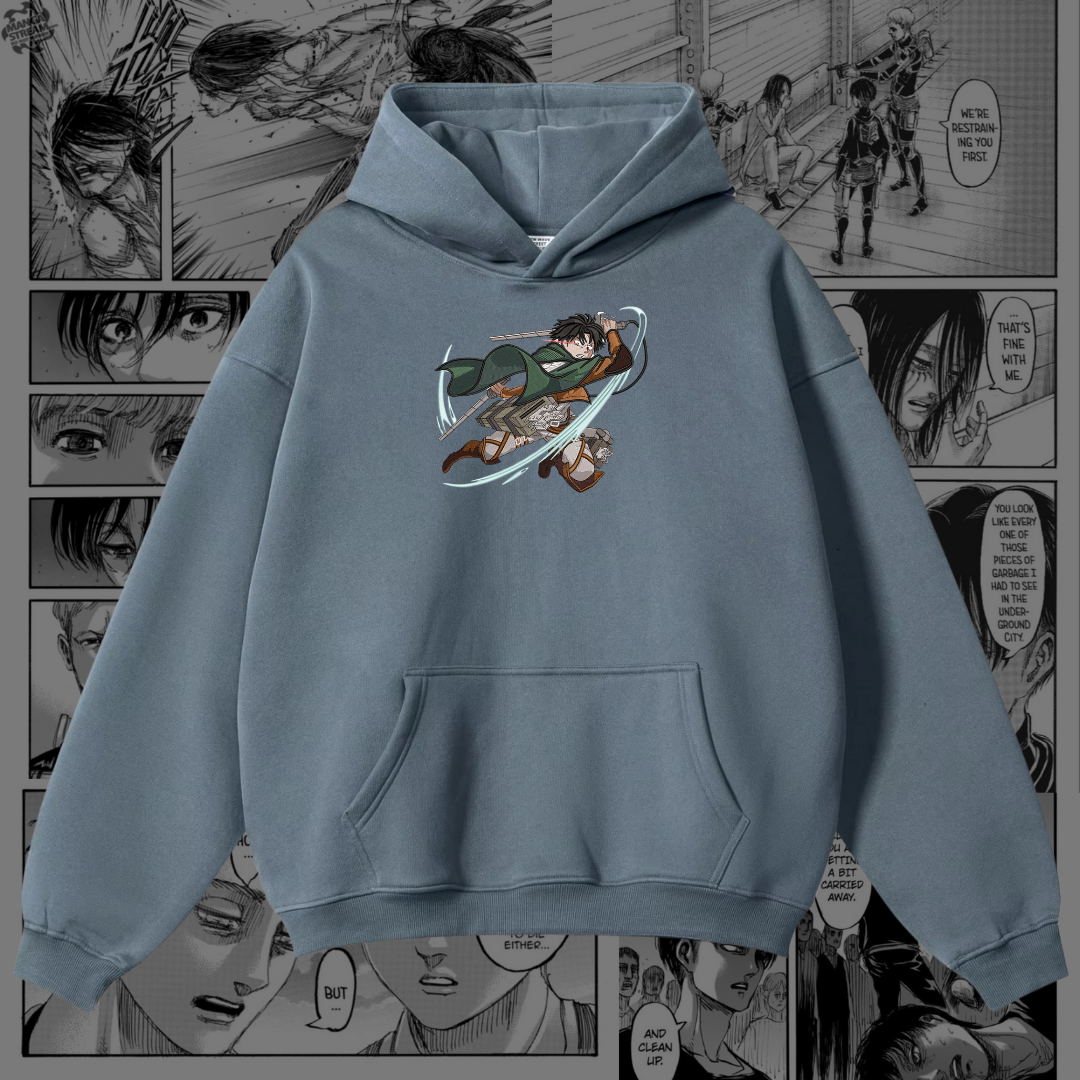Levi Ackerman Embroidered Hoodie | Attack on Titan