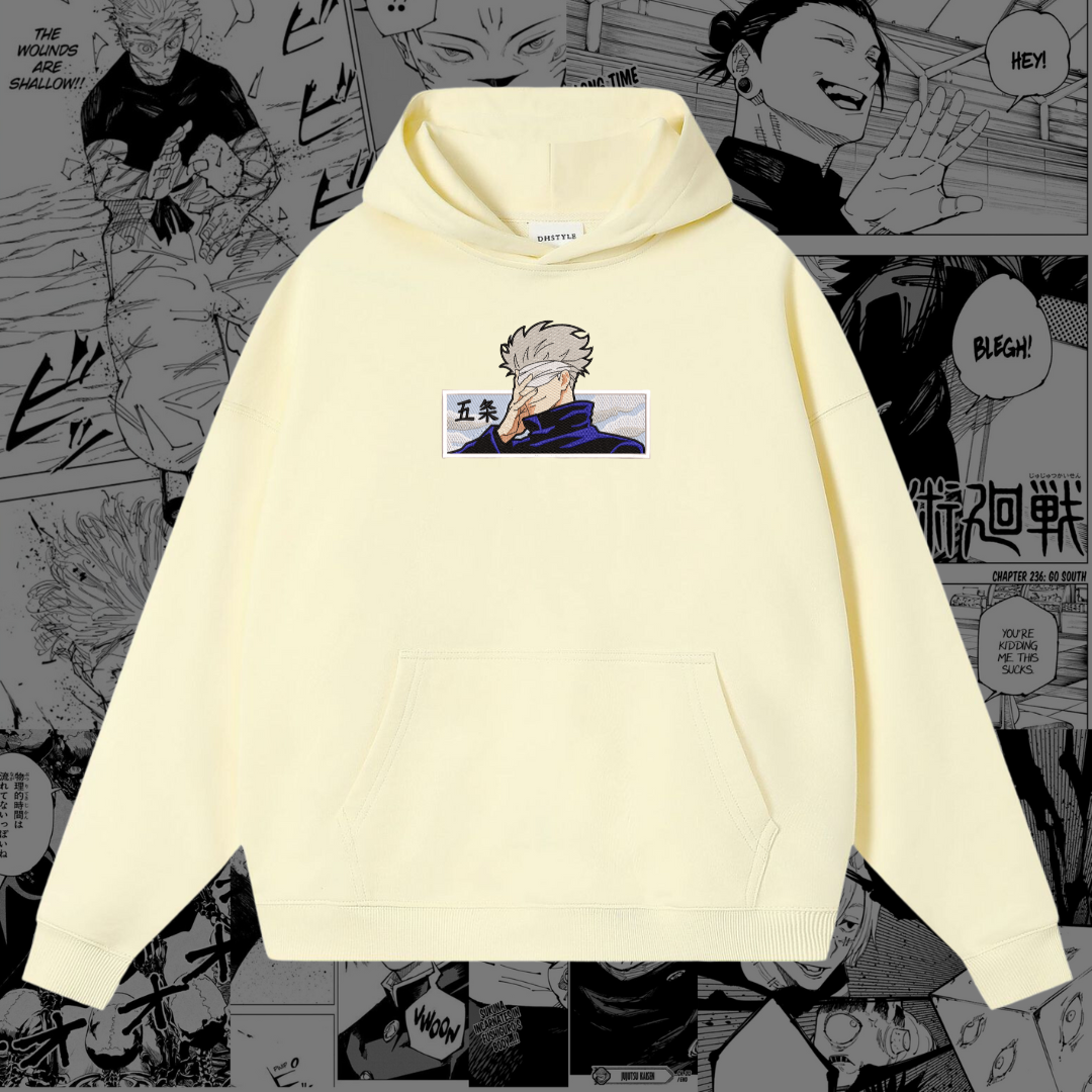 Gojo Satoru Embroidered Hoodie | Jujutsu Kaisen