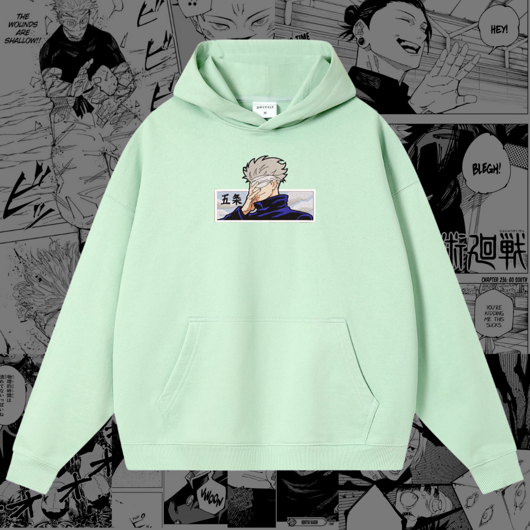 Gojo Satoru Embroidered Hoodie | Jujutsu Kaisen