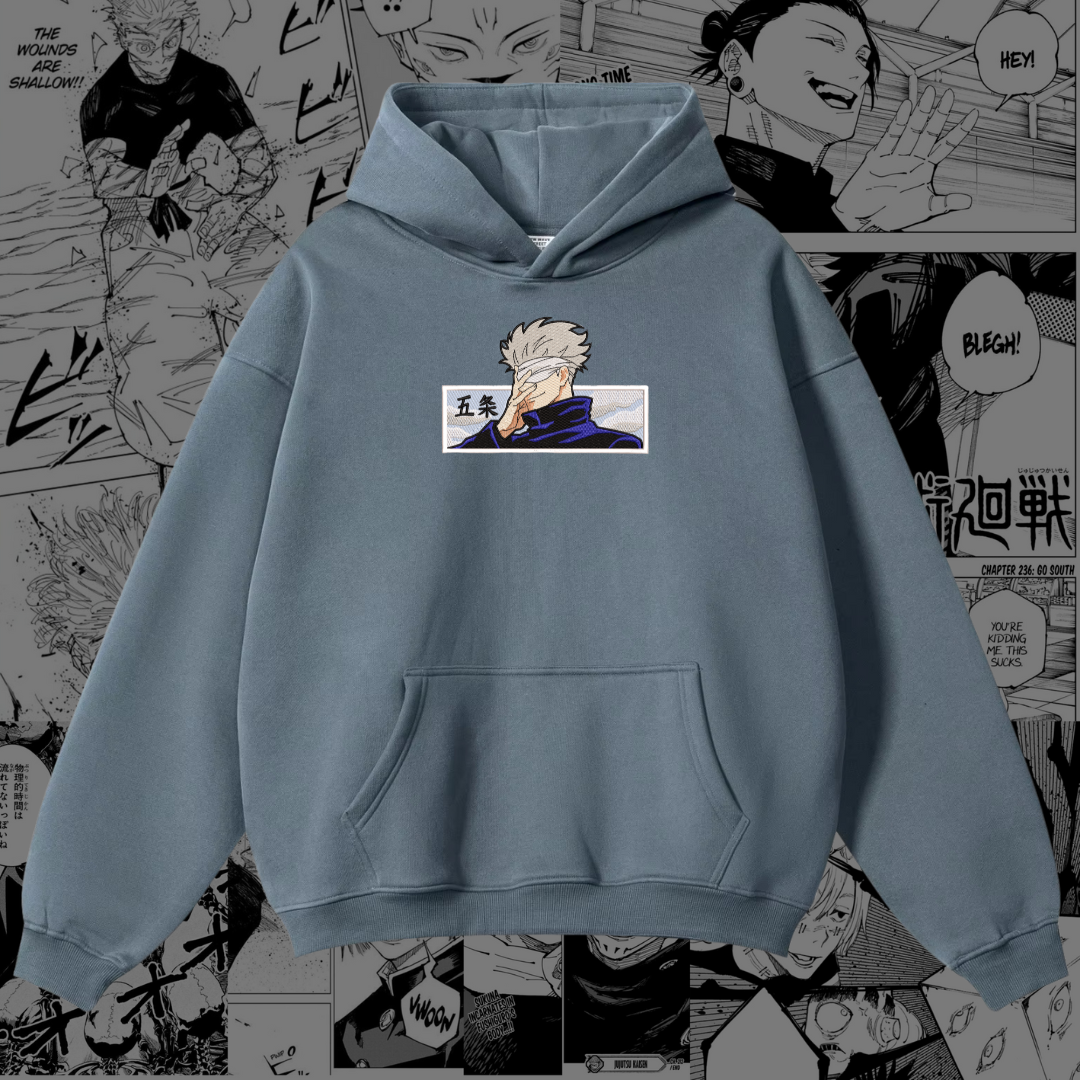 Gojo Satoru Embroidered Hoodie | Jujutsu Kaisen
