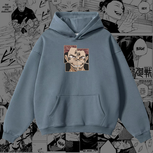 Sukuna Embroidered Hoodie | Jujutsu Kaisen