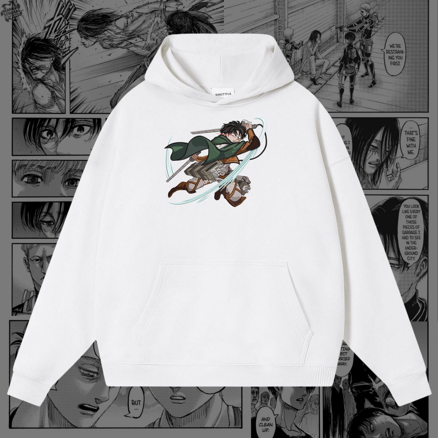 Levi Ackerman Embroidered Hoodie | Attack on Titan