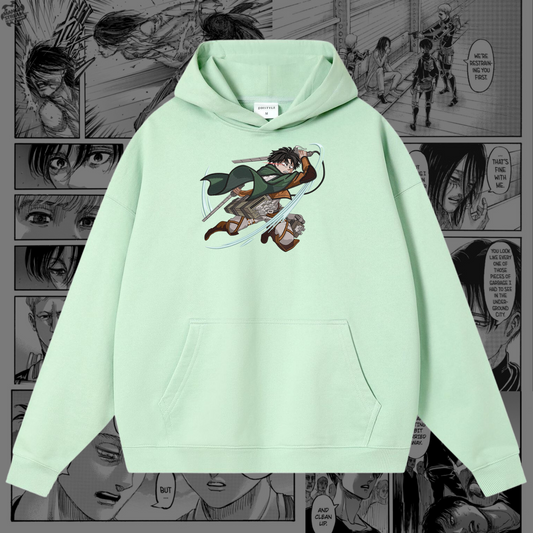 Levi Ackerman Embroidered Hoodie | Attack on Titan