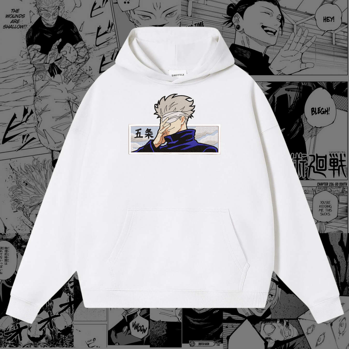 Gojo Satoru Embroidered Hoodie | Jujutsu Kaisen