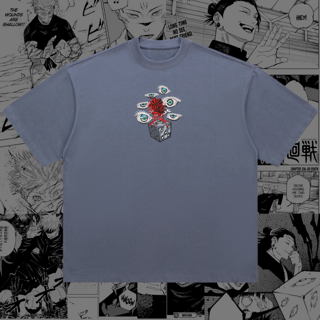 Prison Realm & Six Eyes Sorcerer Embroidered Tee | JJK Inspired