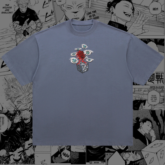 Prison Realm & Six Eyes Sorcerer Embroidered Tee | JJK Inspired