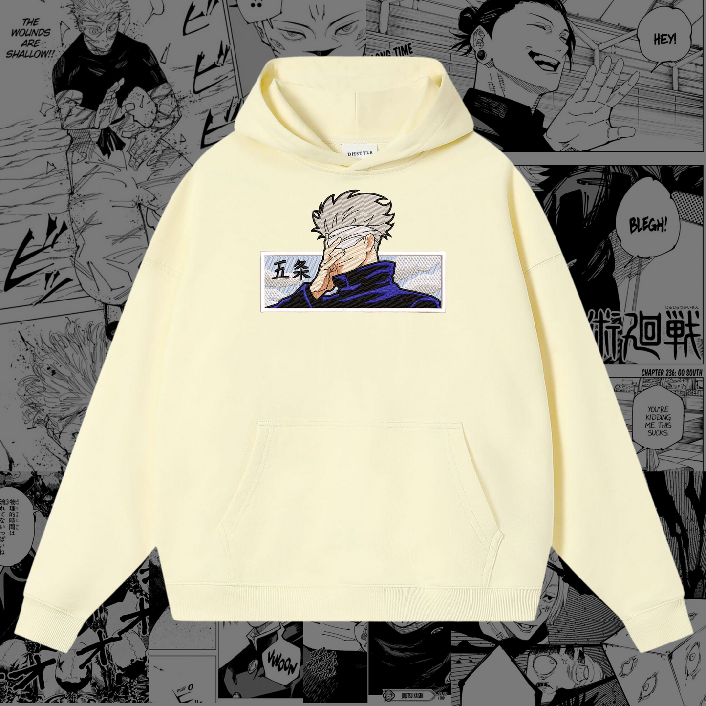 Gojo Satoru Embroidered Hoodie | Jujutsu Kaisen