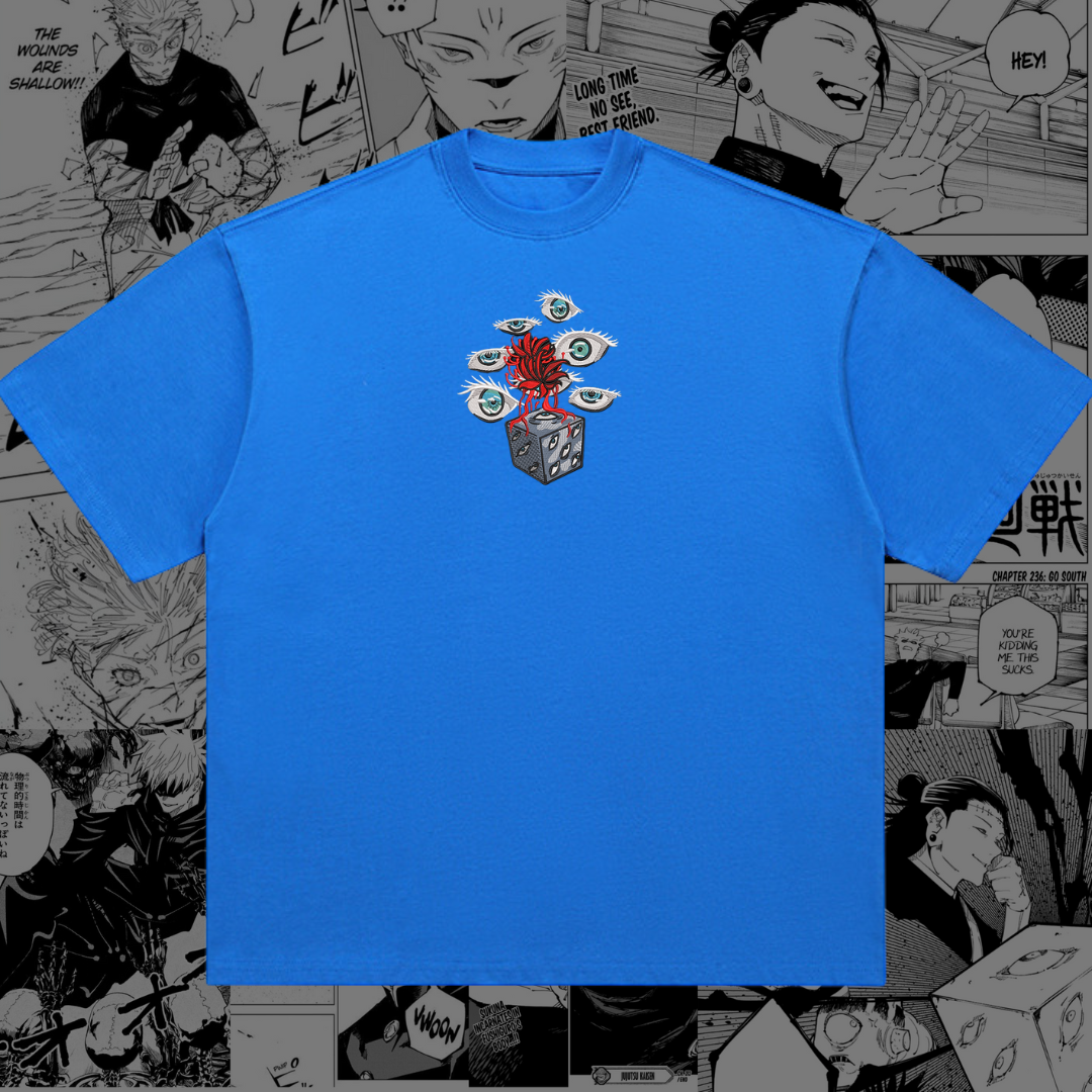 Prison Realm & Six Eyes Sorcerer Embroidered Tee | JJK Inspired