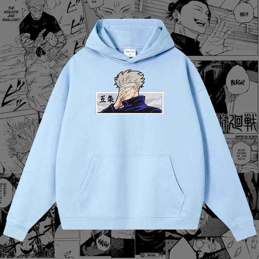 Gojo Satoru Embroidered Hoodie | Jujutsu Kaisen