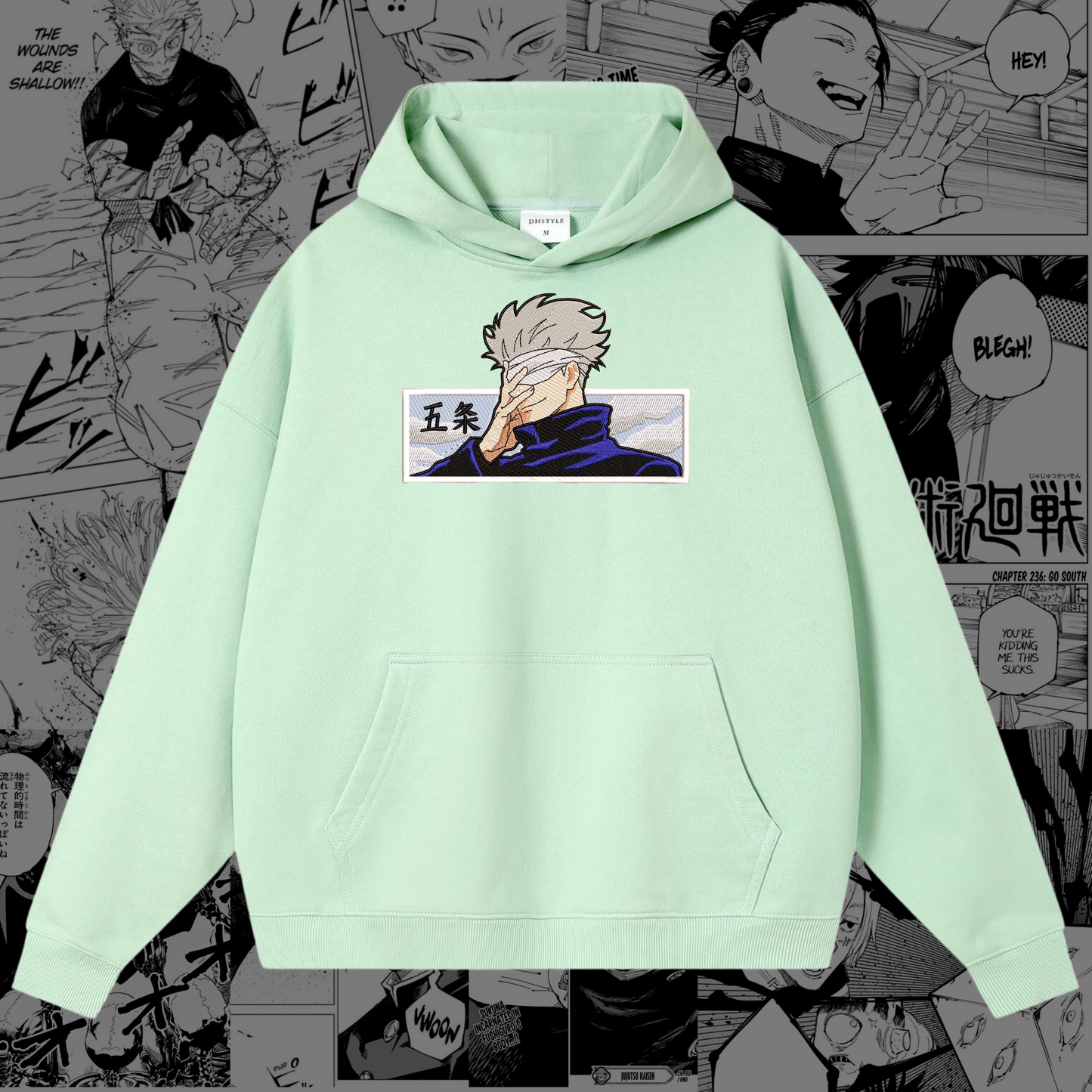 Gojo Satoru Embroidered Hoodie | Jujutsu Kaisen