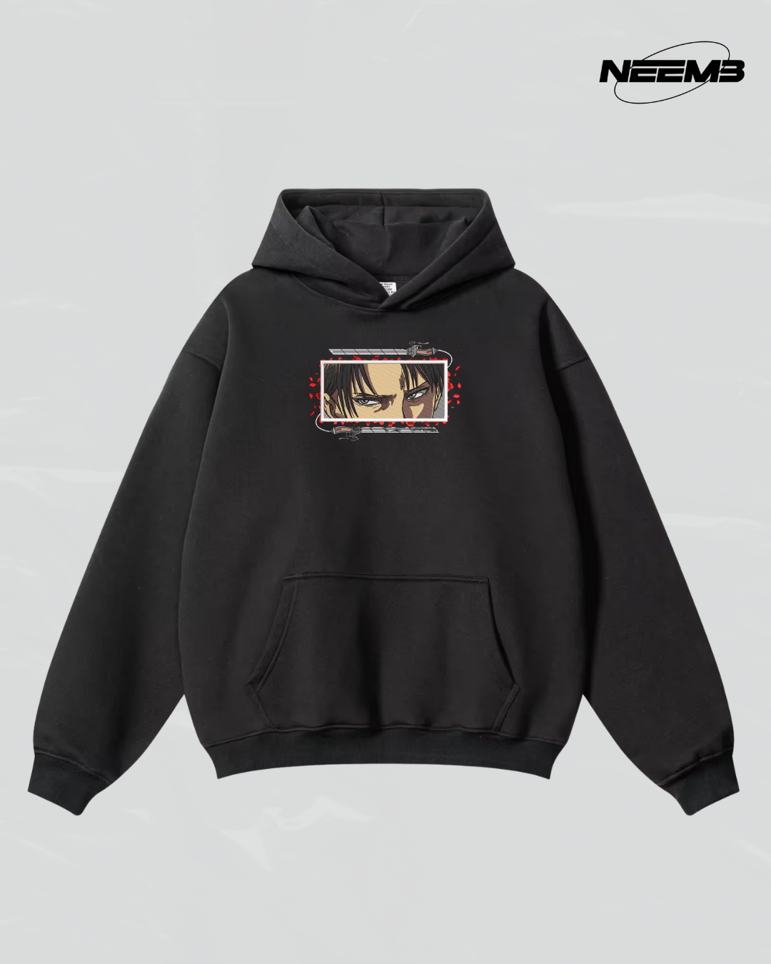 Levi Ackerman — NEEMB Embroidered Hoodie