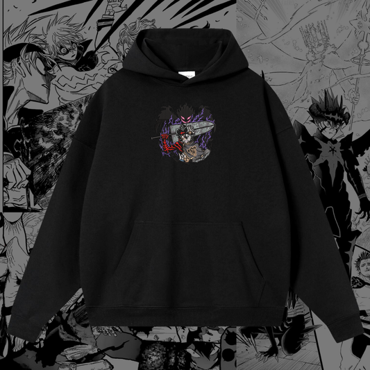 Cursed Blade Embroidered Hoodie | Anime Inspired Cotton Hoodie