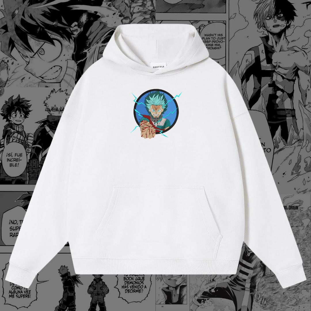 Izuku Midoriya Embroidered Hoodie | My Hero Academia Inspired