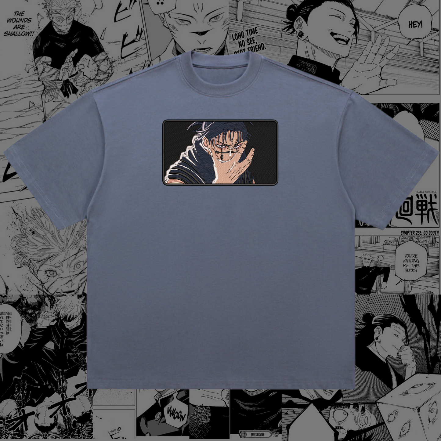 Choso Embroidered Oversize T-Shirt | Jujutsu Kaisen