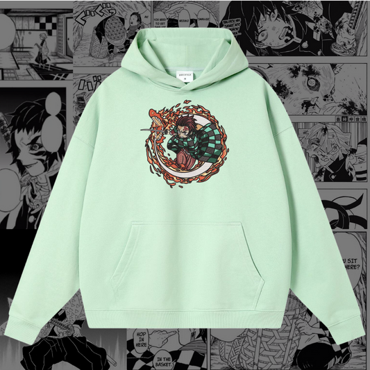 Tanjiro Embroidered Hoodie | Demon Slayer