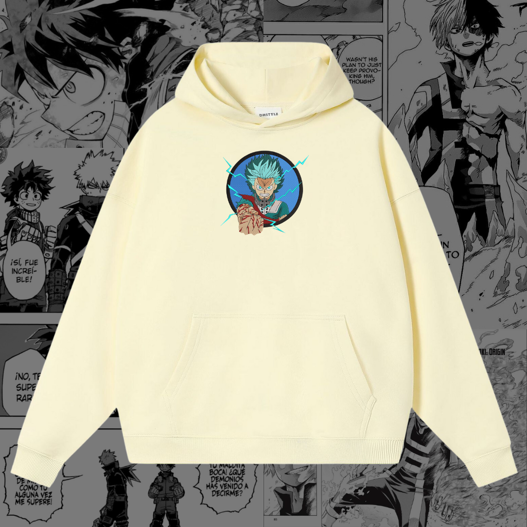Izuku Midoriya Embroidered Hoodie | My Hero Academia Inspired
