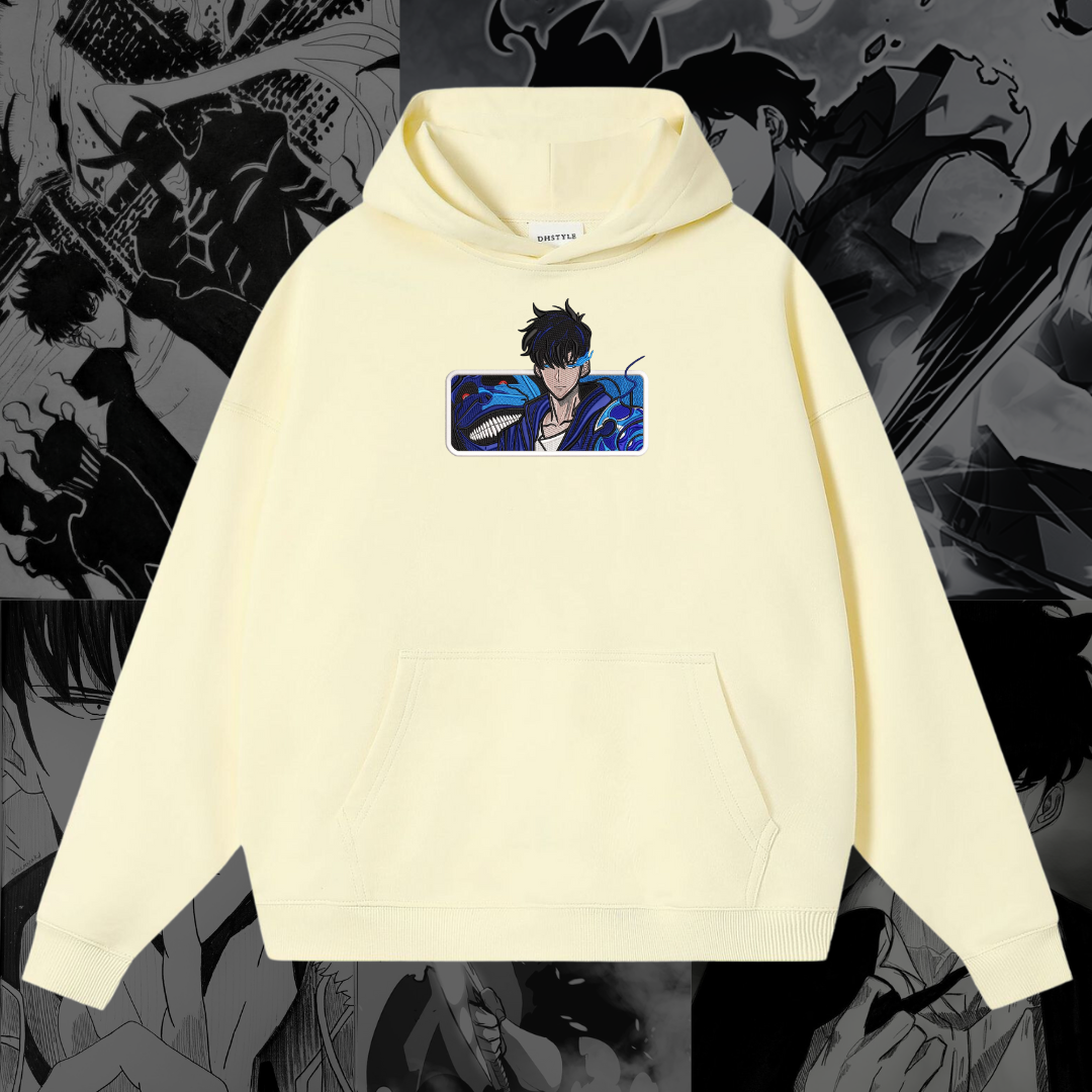 Sung Jinwoo Embroidered Hoodie | Solo Leveling Inspired