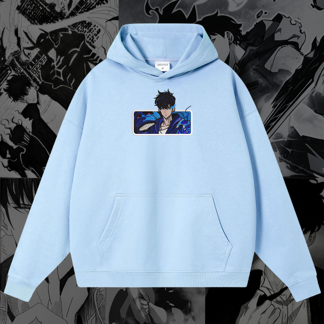 Sung Jinwoo Embroidered Hoodie | Solo Leveling Inspired