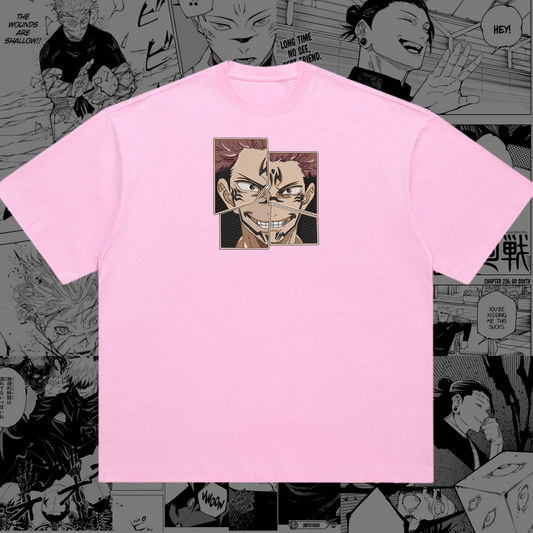 Sukuna Embroidered Oversize T-Shirt | Jujutsu Kaisen