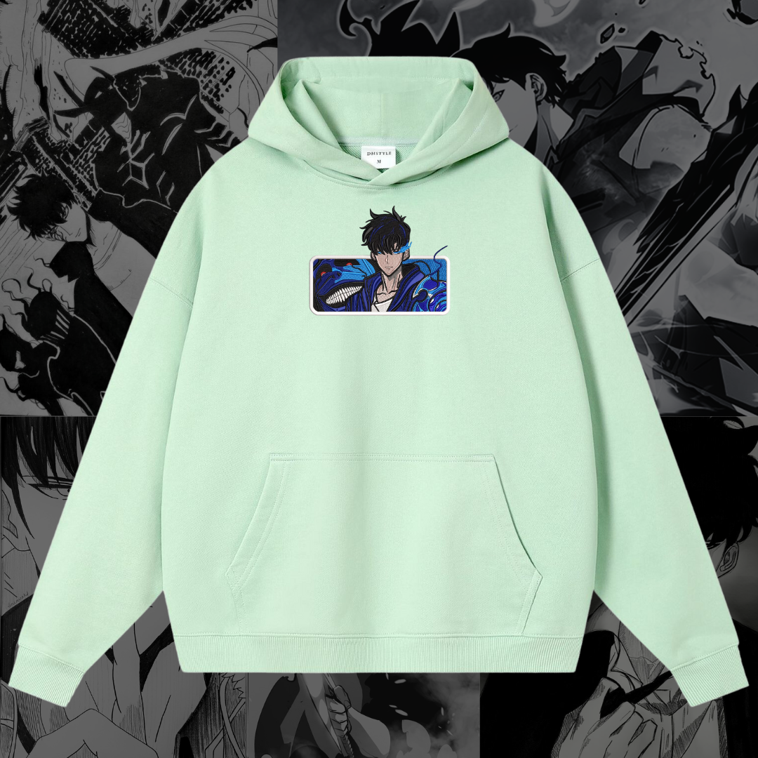 Sung Jinwoo Embroidered Hoodie | Solo Leveling Inspired