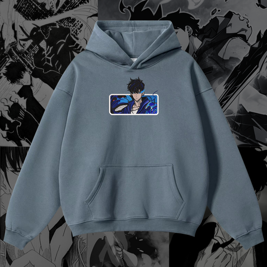 Sung Jinwoo Embroidered Hoodie | Solo Leveling Inspired