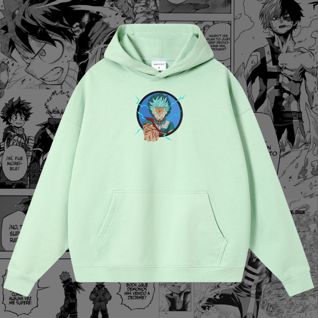 Izuku Midoriya Embroidered Hoodie | My Hero Academia Inspired