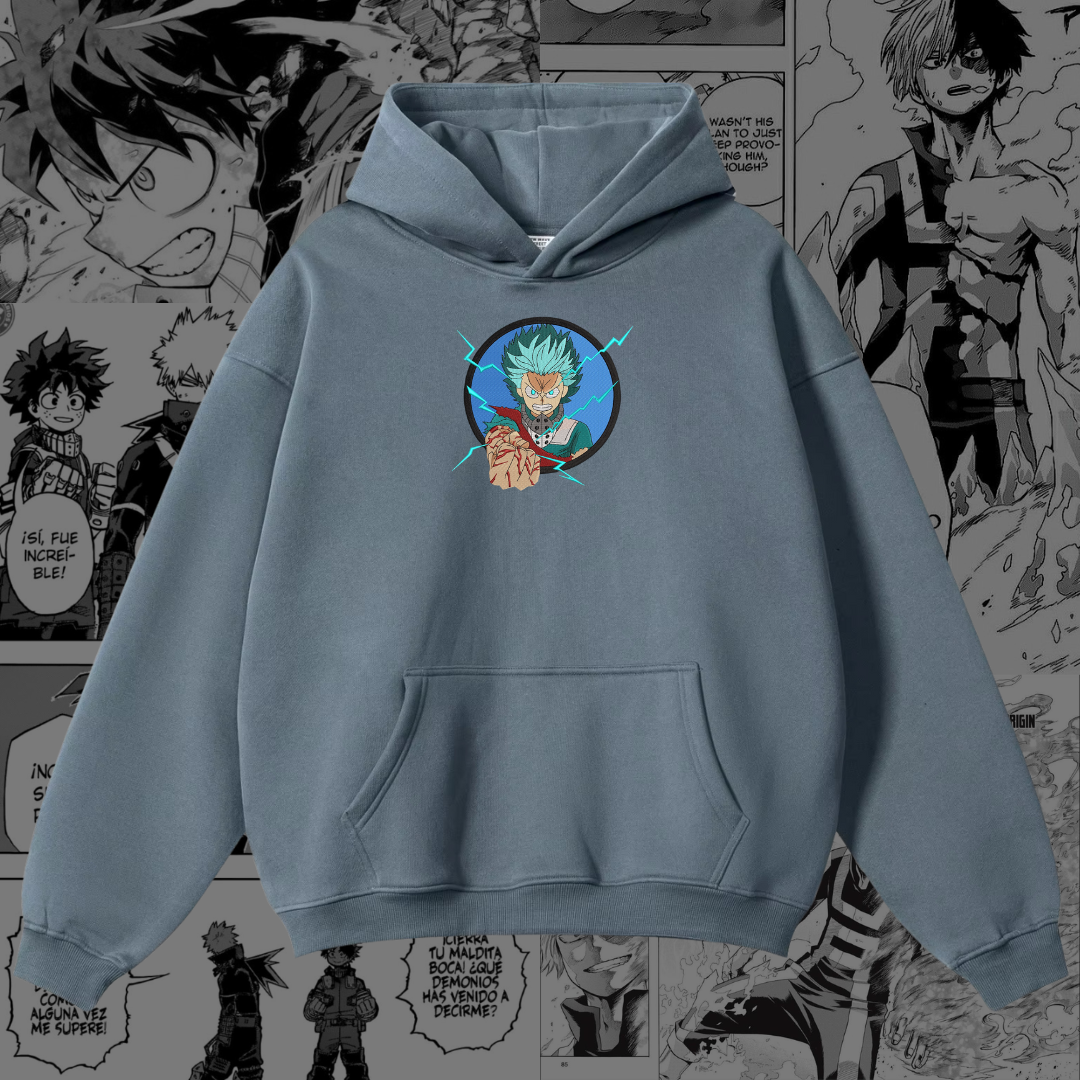 Izuku Midoriya Embroidered Hoodie | My Hero Academia Inspired