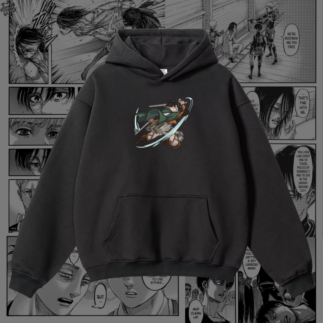 Levi Ackerman Embroidered Hoodie | Attack on Titan