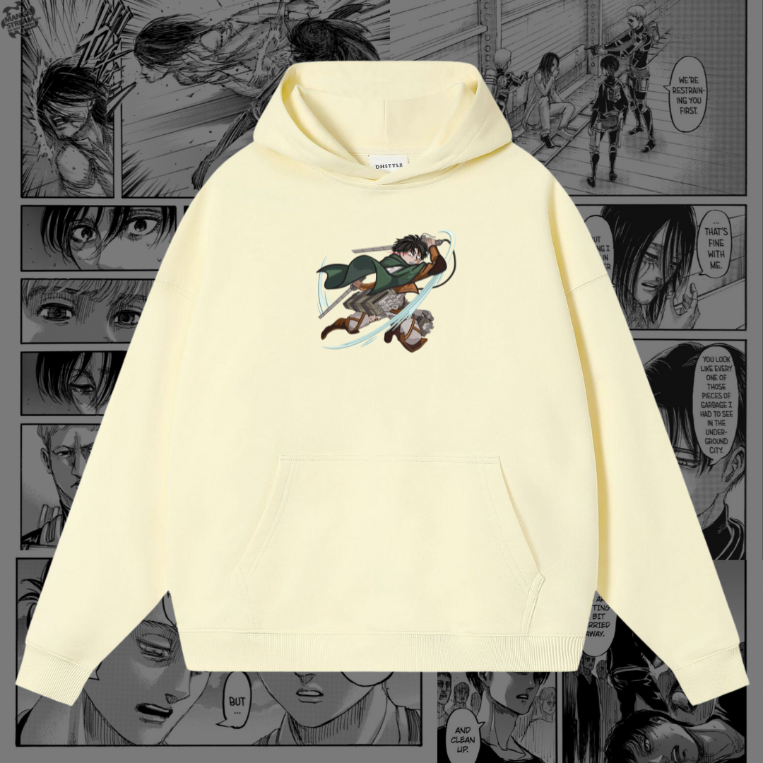 Levi Ackerman Embroidered Hoodie | Attack on Titan