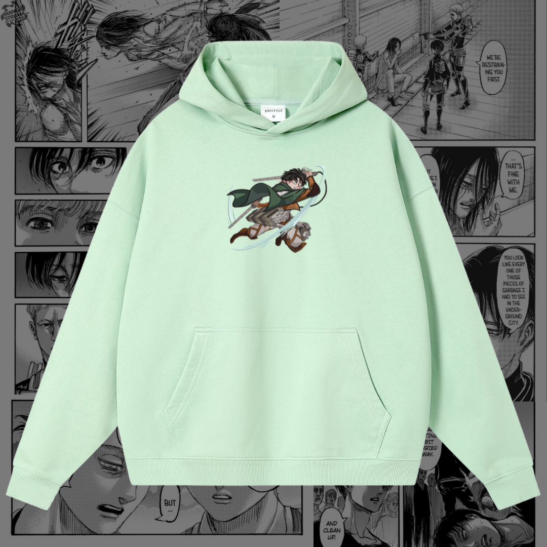 Levi Ackerman Embroidered Hoodie | Attack on Titan
