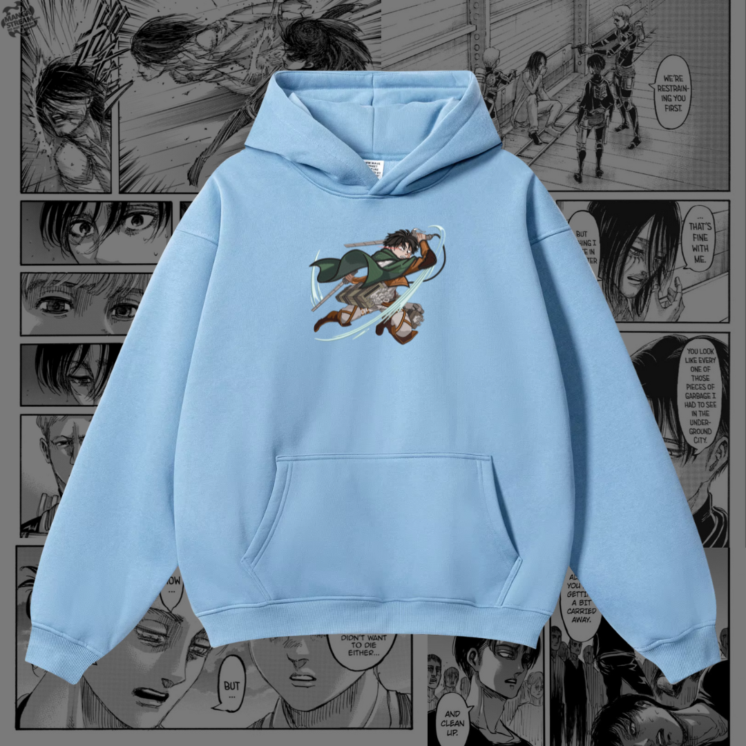 Levi Ackerman Embroidered Hoodie | Attack on Titan