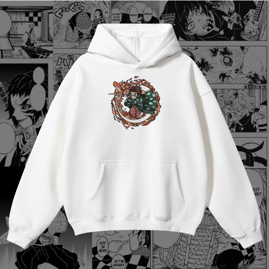 Tanjiro Embroidered Hoodie | Demon Slayer