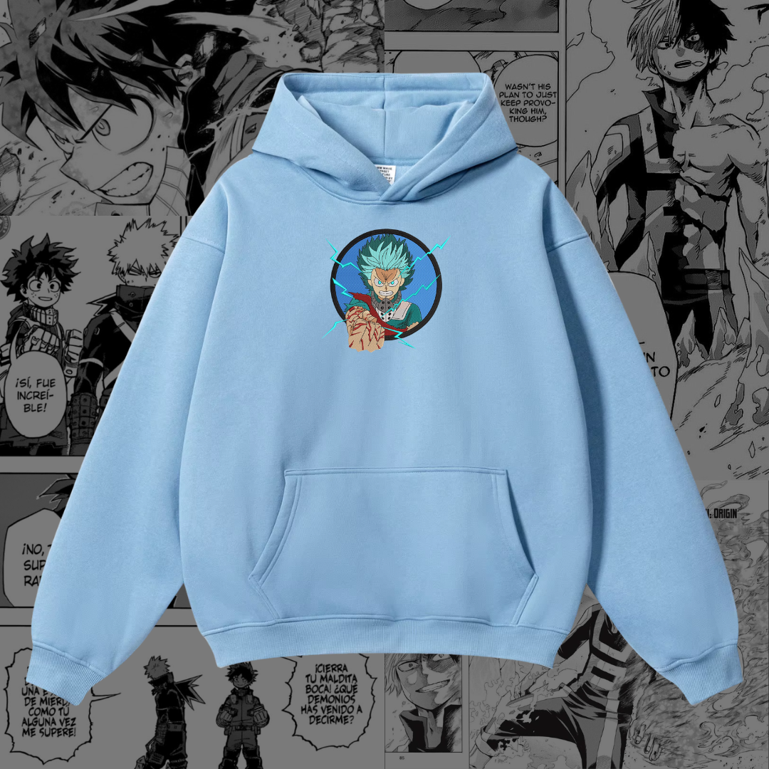 Izuku Midoriya Embroidered Hoodie | My Hero Academia Inspired