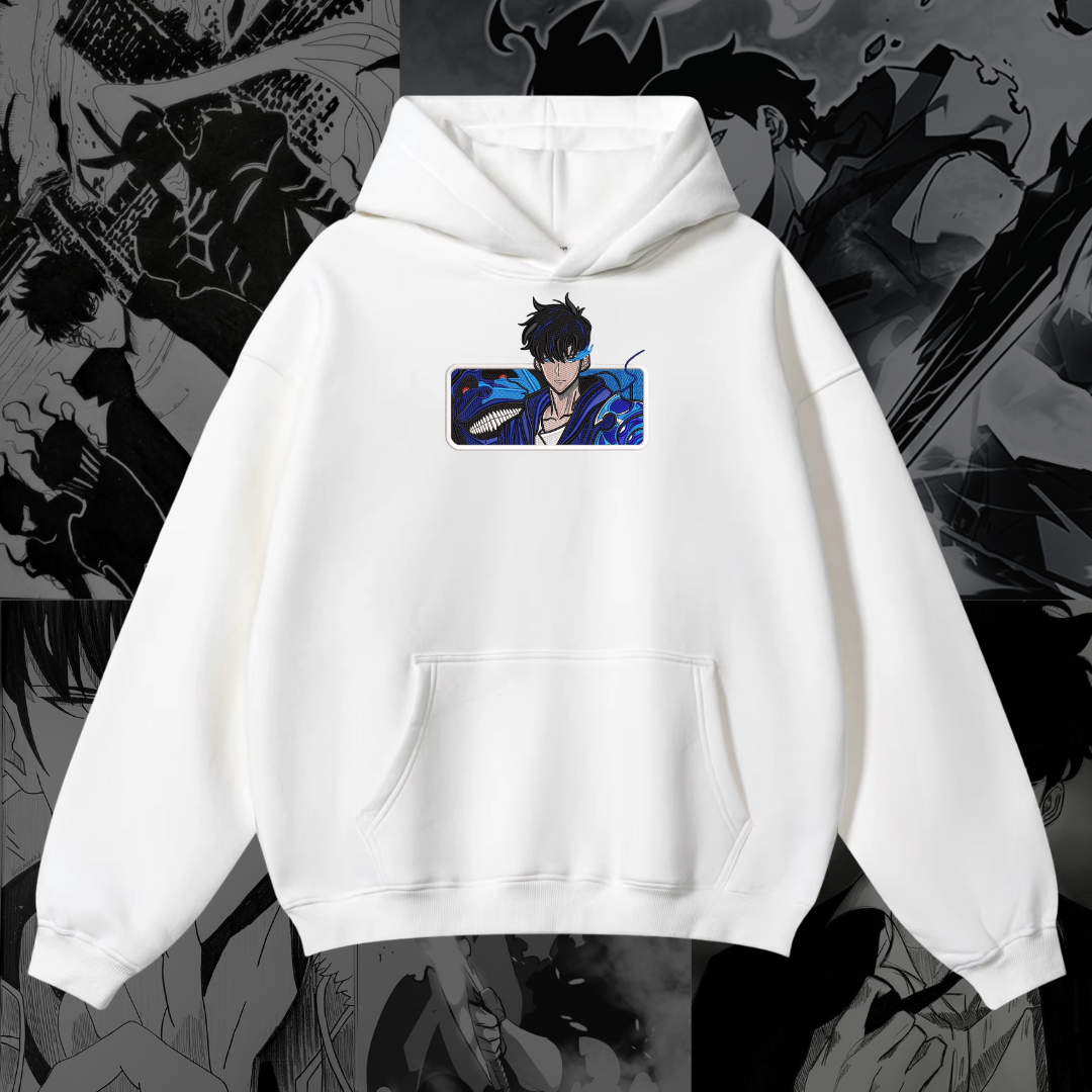 Sung Jinwoo Embroidered Hoodie | Solo Leveling Inspired