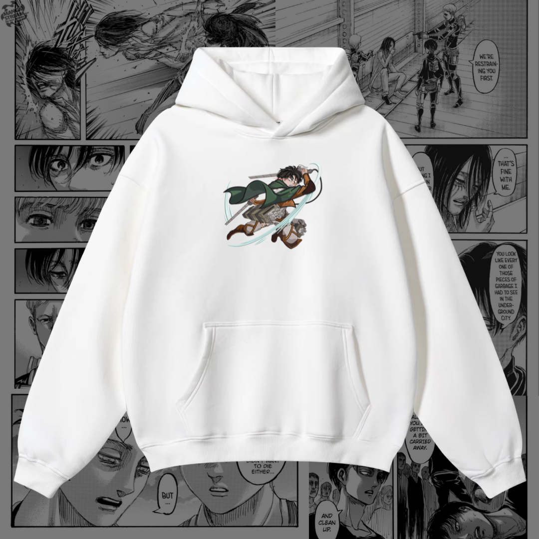 Levi Ackerman Embroidered Hoodie | Attack on Titan